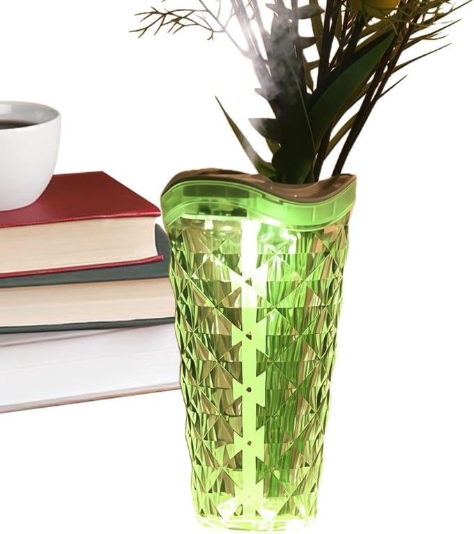Luchtbevochtiger Vaas - Decoratieve Diffuser - Verbeteren Luchtkwaliteit - Kristal Design - 800 ml - Niet gespecificeerd