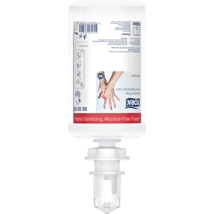 Handdesinfectie Tork S4 foam alcoholvrij dermatologisch getest 1000ml 520202