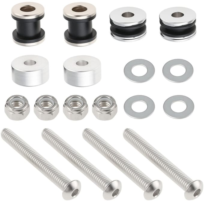 Dailygoods- Docking Hardware Kit Perfecte Pasvorm - Sissy Bar - Complete Hardwarekit - Duurzame Constructie - Eenvoudige Installatie - Betrouwbare Ondersteuning