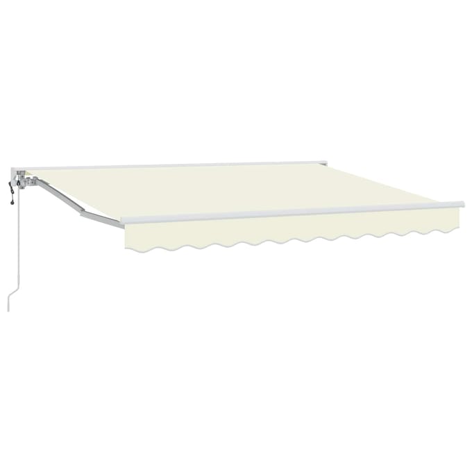 vidaXL - Elektrisch - Uitschuifbare - Zonneluifel - Crèmekleurig - 3 - x - 2,5 - m