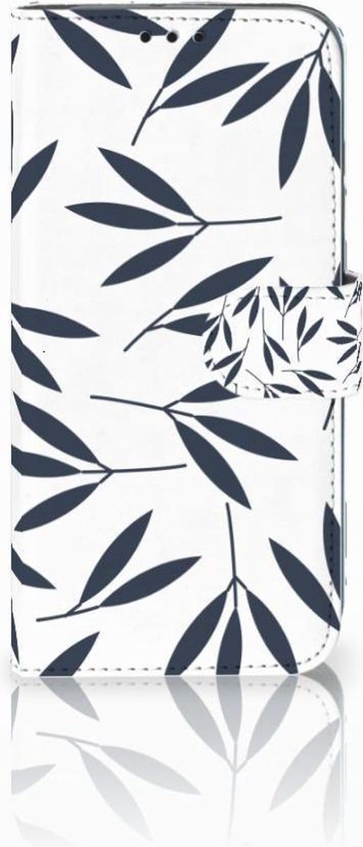 Honor 10 Lite Hoesje Leaves Blue