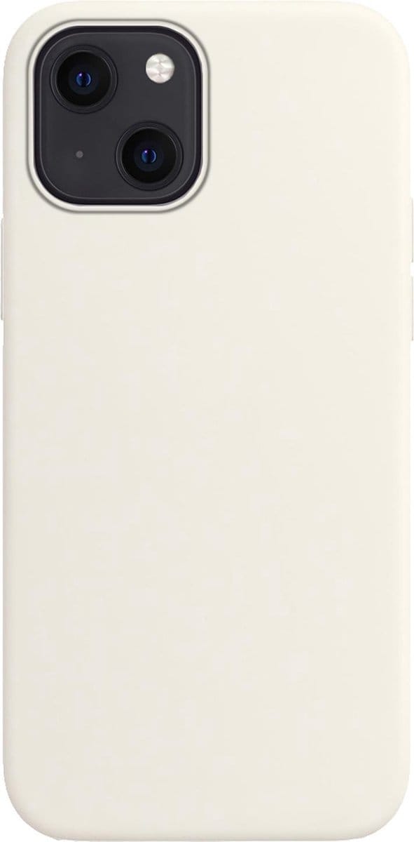 Hoes - Geschikt voor Apple iPhone 13 Mini - Sterk & Shockproof - Hoesje Cover - Siliconen Case - Wit