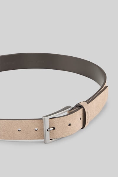 strellson riem Leather Belt 3,5 W85 Taupe