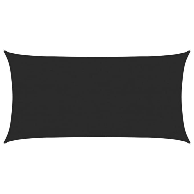 vidaXL - Zonnezeil - 160 - g/m² - 3x6 - m - HDPE - zwart