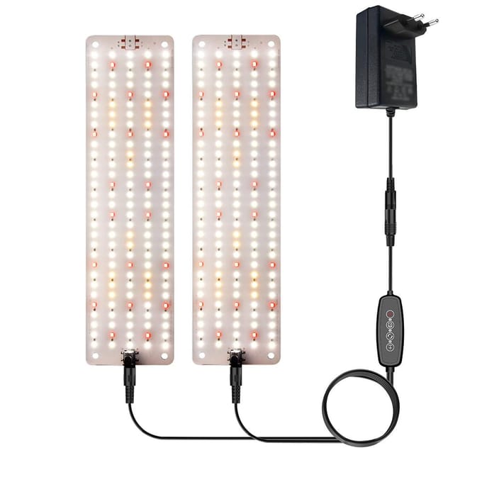 Full Spectrum LED Plantengroeilamp Board Supplement Licht voor Binnenplanten Zaailinggroeilamp One Drag Two EU Plug Cold Light