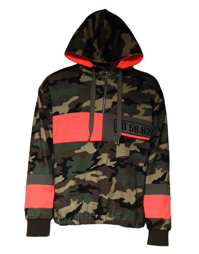 Camouflage Print Hoodie Tsh87049