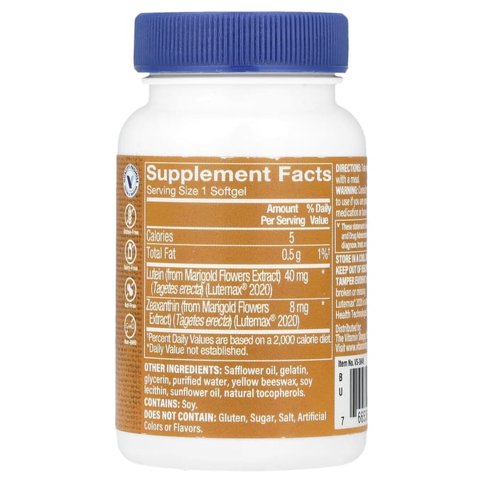 Luteïne & Zeaxanthine, 60 Softgels