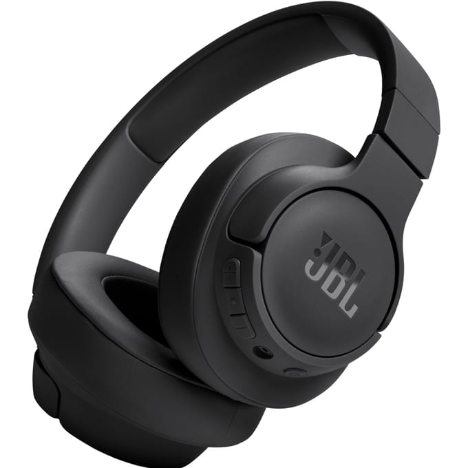 JBL Tune 720BT Over Ear koptelefoon Draadloos, Bluetooth, Kabel Stereo Zwart Volumeregeling, Microfoon uitschakelbaar (mute) HiFi