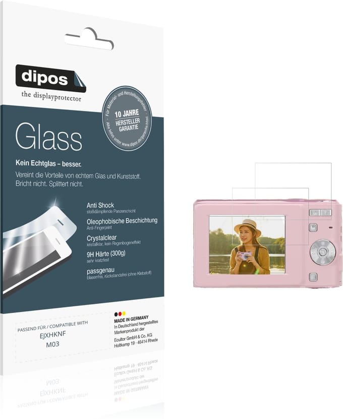 dipos – 2x Pantserfolie geschikt voor EJXHKNF M03 | 9H Screenprotector