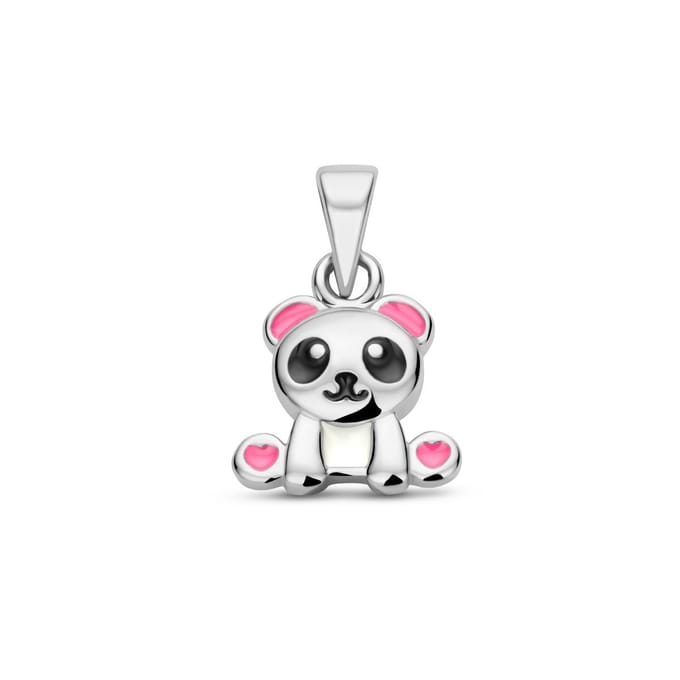 Hanger Panda Zilver Gerhodineerd