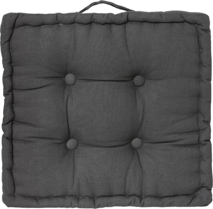 Atmosphera - DELUXE stoelkussen - Zitkussen - 40x40 cm - 8cm dik -grijs