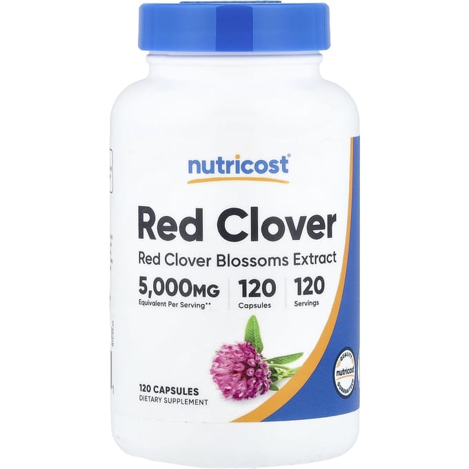 Nutricost, Trèfle Rouge, 120 Gélules (200 mg par capsule)