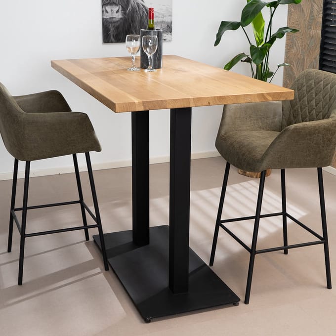 Bronx71® Bartafel Sven eikenhout 140 x 80 x 109 cm
