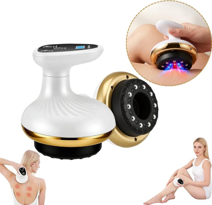 Cellulite Massage Apparaat - Massage Apparaat - Anti Cellulitis Apparaat -Wit met goud