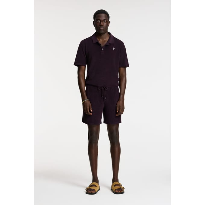 Shiwi Evan Toweling Shorts Solid Purple Rock Maat: M | Korte Broeken Outlet | Heren | Paars