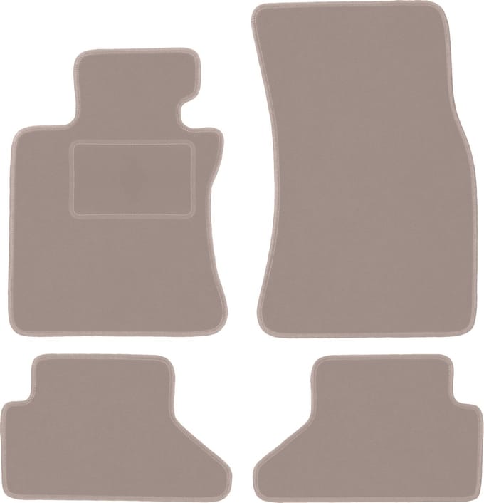 Beige velours vloermatten voor: BMW 6 E63 coupé (2003-2010)