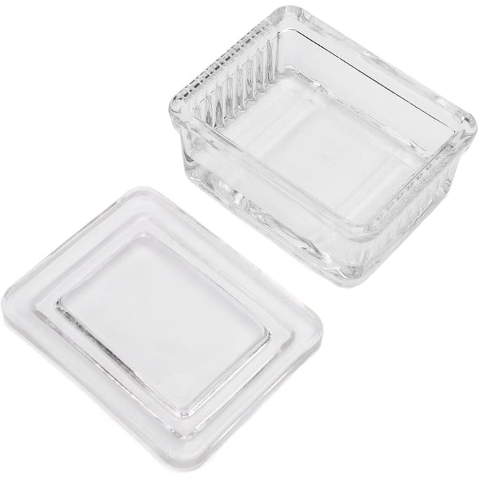 Glazen Kleurpot met Deksel Dierlijke en Plantaardige Specimens Objectglaasjes Kleurbak Heldere Container voor white