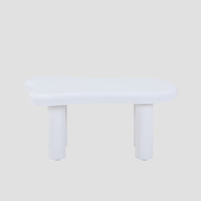 HOMLA - Coffee table - ALTO - lacquered white - 100x60x45 cm