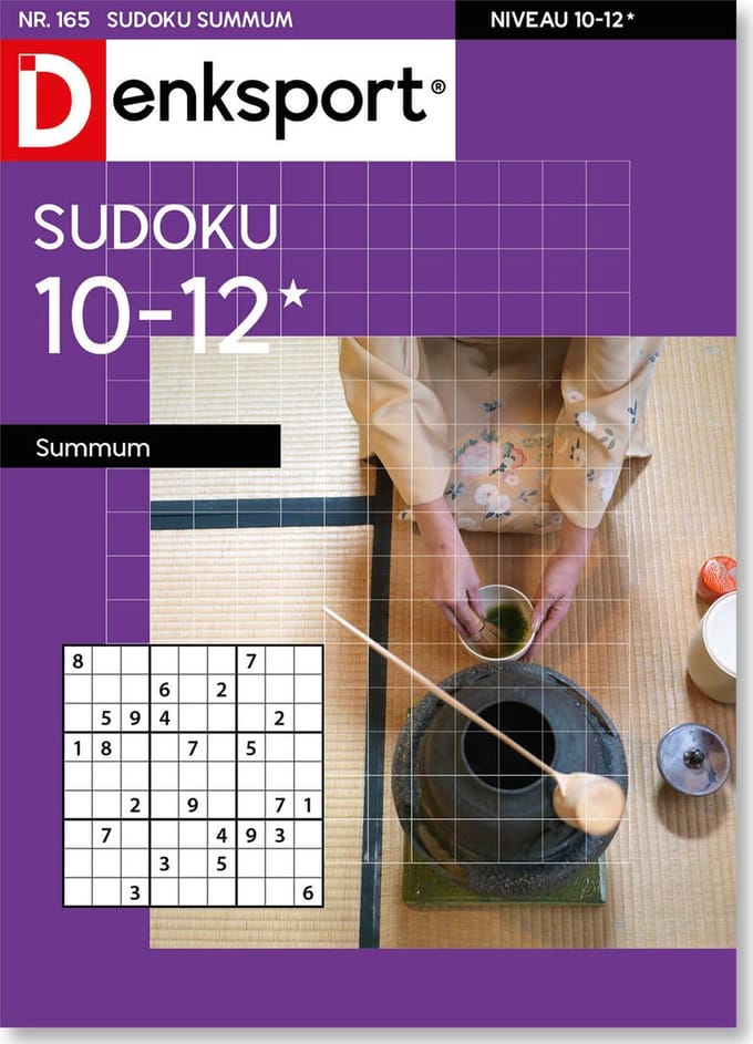 Denksport Puzzelboek Sudoku 10-12* summum, editie 165