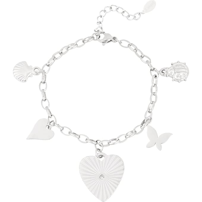 Elira Charm Bracelet - Silberfarben / Edelstahl