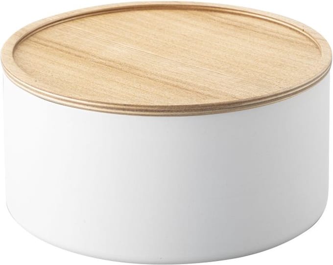Yamazaki Opbergdoos met Deksel - Hoog - Rin - Wit