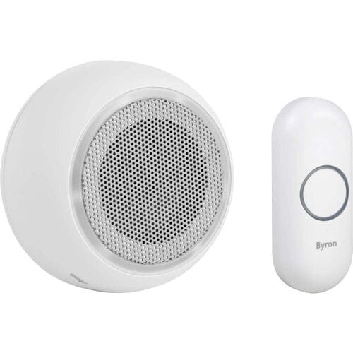 Byron DBY-23512 - Deurbel Draadloze set - 175m Bereik - IP44 waterdicht - Wit