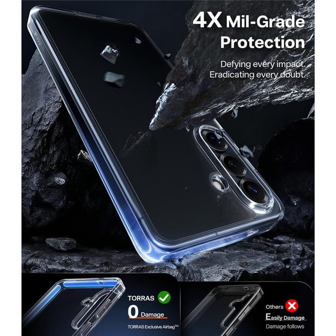 Hoes voor Samsung Galaxy S26 S942, Torras, Guardian, Transparant
