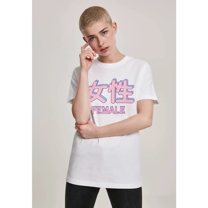 Urban Classics Dames Tshirt -M- Female Wit