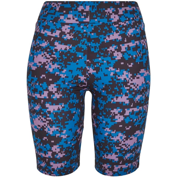 Urban Classics - High Waist Camo Tech Korte cycle broek - M - Multicolours