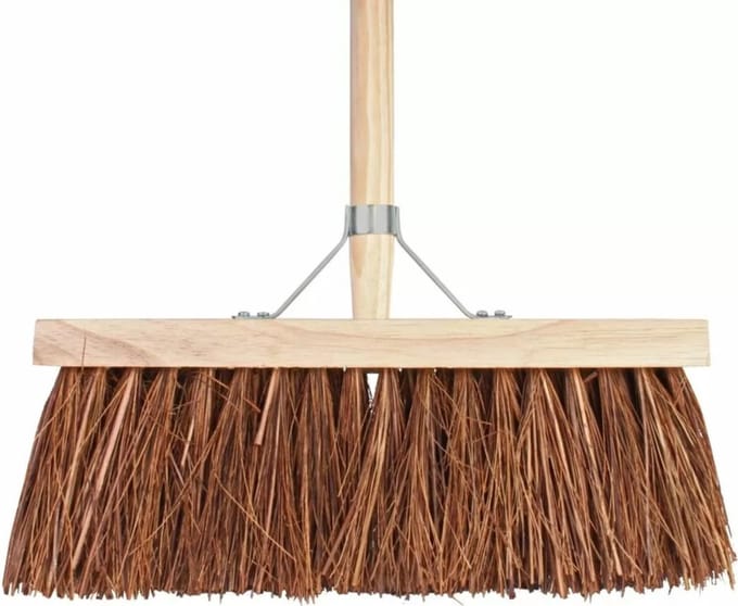 Talen Tools Buitenbezem - FSC hout - natuurvezel - 37 cm - 130 cm