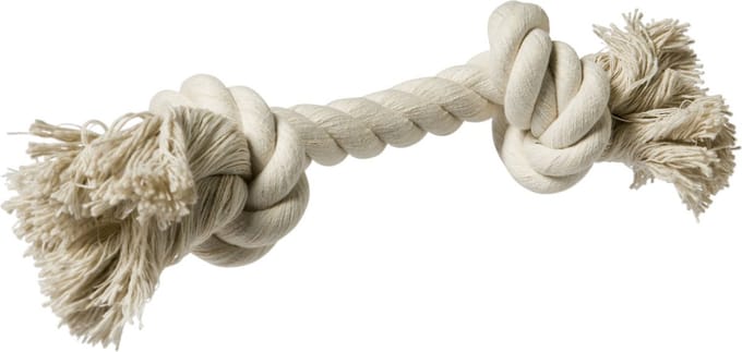 Adori Flostouw Wit - Hondenspeelgoed - 26 cm