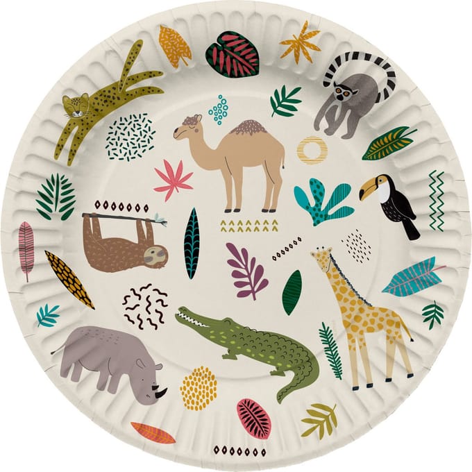 Folat - Borden (papier) - Zoo Party