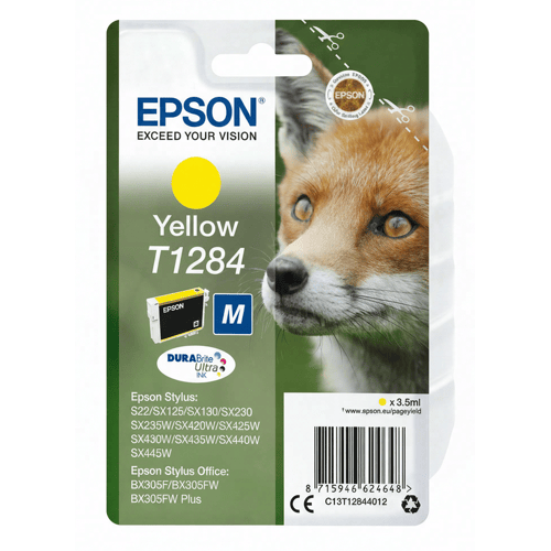 Epson Fox T1284 DURABrite Ultra gele inkt enkelverpakking