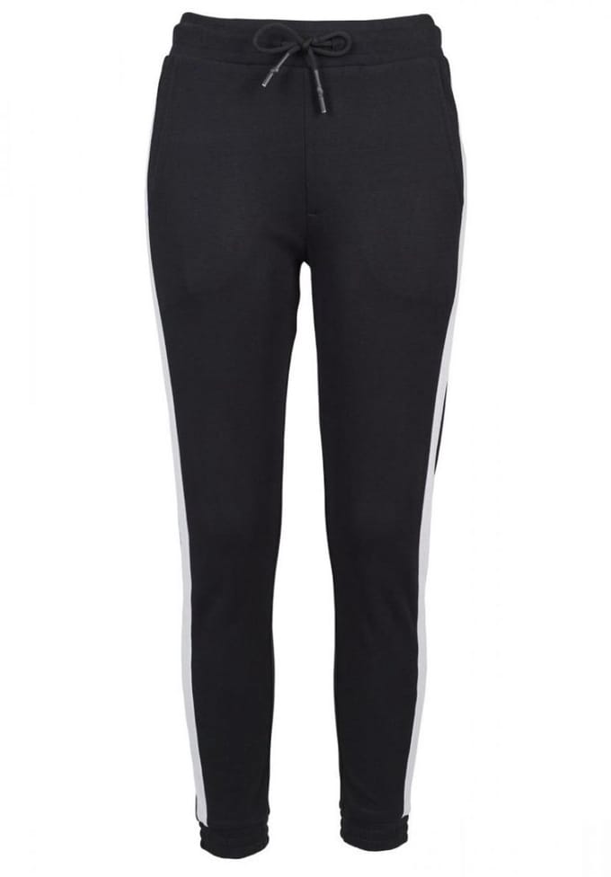 Build your Brand Ladies´ Interlock Jogpants BY103 - Black/White - M