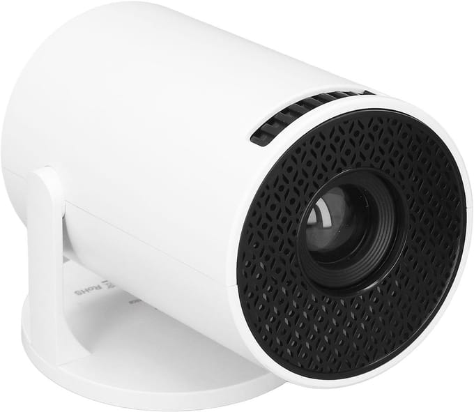 Draagbare Projector - Mini Beamer - Thuisbioscoop Creëren - 180 Graden Draaibaar - Tot 90 Inch - Wit