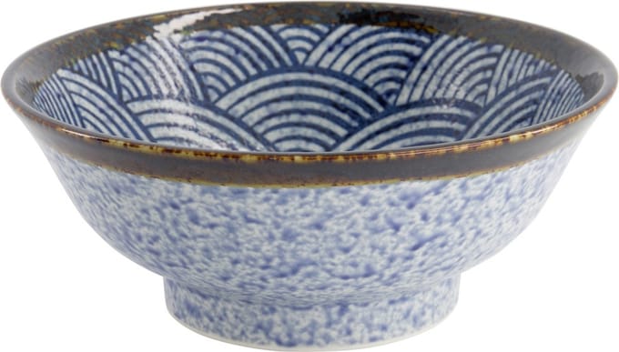 Tokyo Design Studio – Aisai Seigaiha – Ramenkom – 21x9cm 1300ml