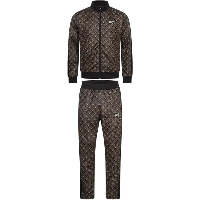 Benlee Art Deco Herren Trainingsanzug normale Passform Black/Gold-L