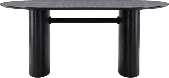 Svea - Zova deens ovale eettafel - 180 x 75 cm - zwart