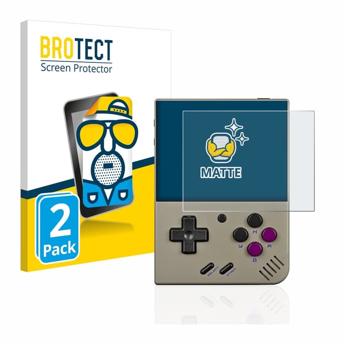 BROTECT - Screenprotector voor Miyoo Mini Plus - Folie Beschermfolie matte 2 Stuks