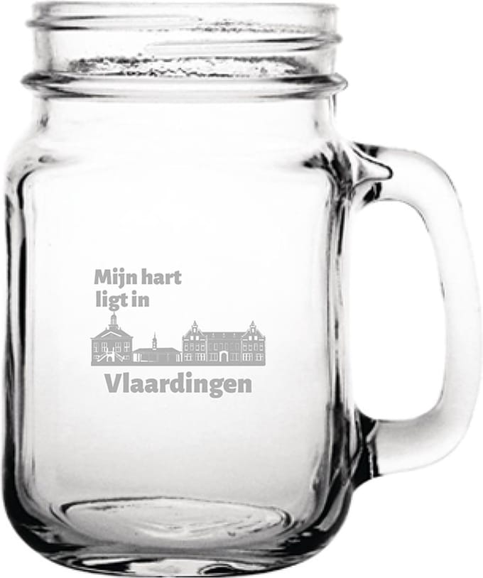 Gegraveerde Drinkglas 45cl Vlaardingen