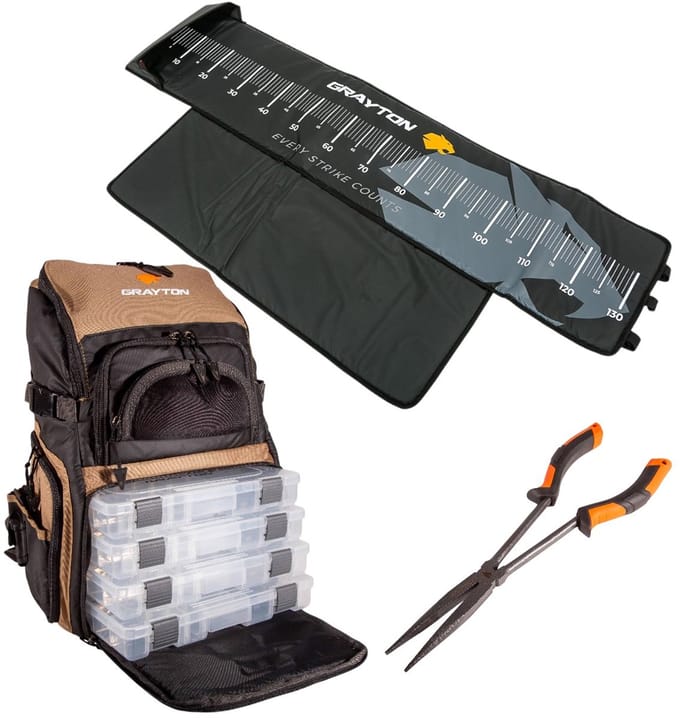 Grayton Predator Backpack & Essentials Set - Roofvis Set