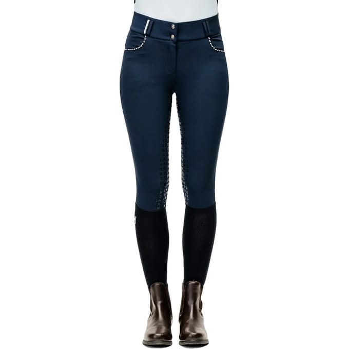 Dames mi-hoge taille full grip rijbroek Horseware Newmarket