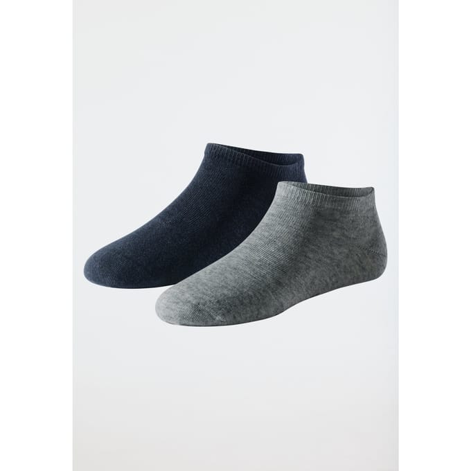 Dames sneakers, set van 2 grijs gemêleerd/nachtblauw - 95/5 39/42