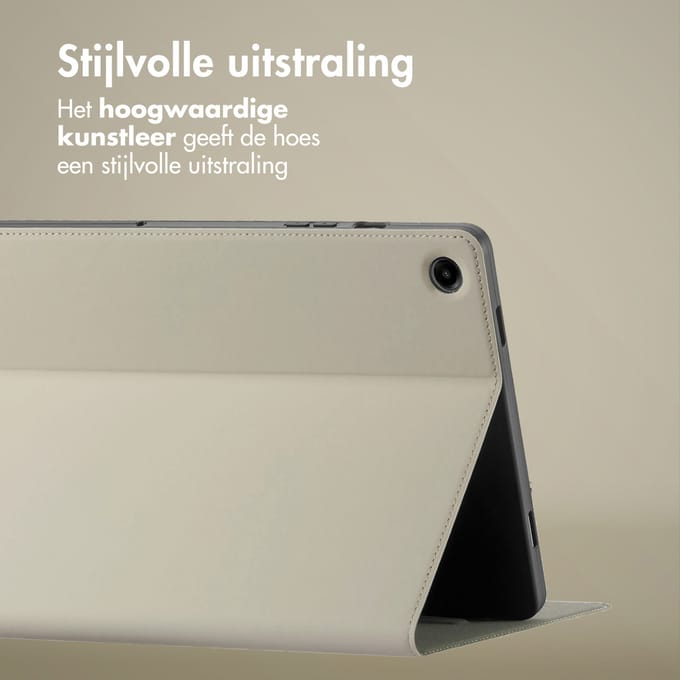 Accezz Tablet Hoes - Geschikt voor Samsung Galaxy Tab A9 Plus - Classic Tablet Case - Grijs