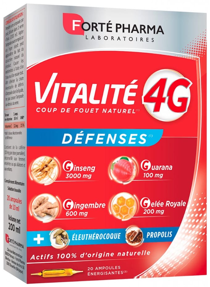 Forté Pharma Vitalité 4G Défenses 20 Ampullen