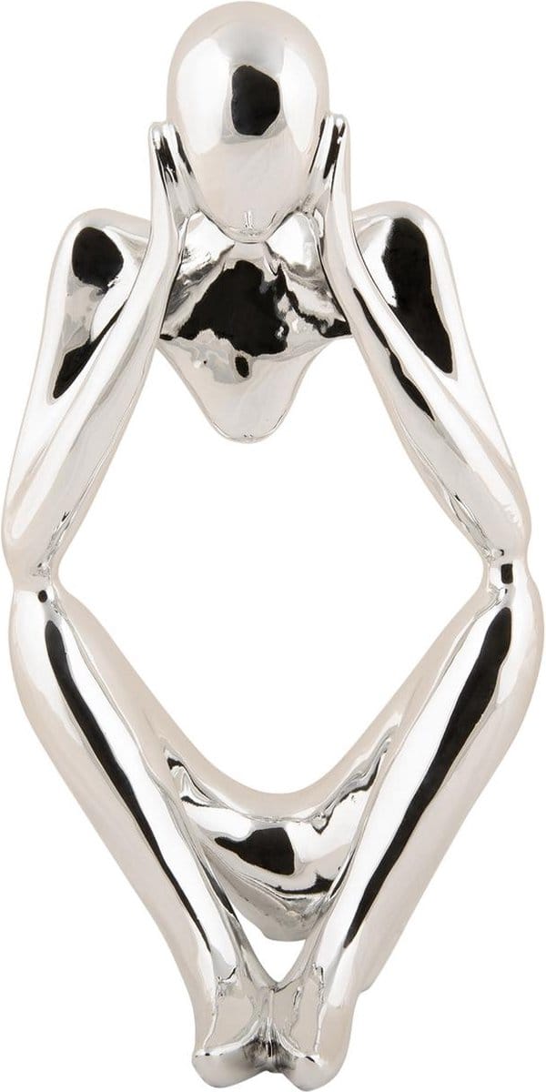 Present Time Ornament Imagine - Zilver - 12.5x10x23.5cm - Scandinavisch - Polyresin