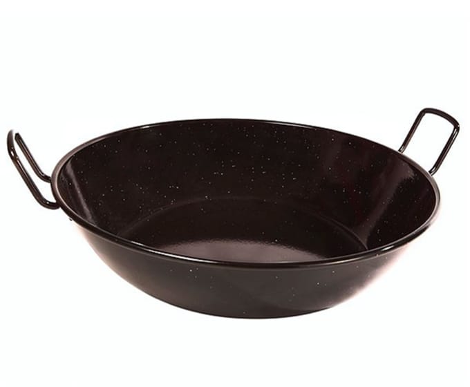 Paellapan Diep,28cm zwart