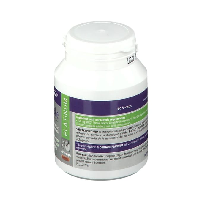MannaVital Shiitake Platinum - 60 capsules
