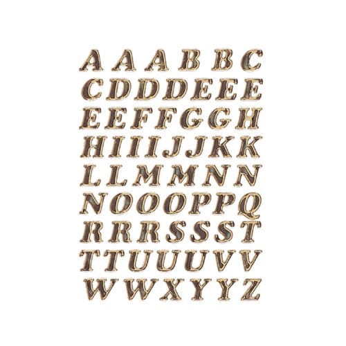Etiket HERMA 4192 8mm letters A-Z goudfolie 61 stuks