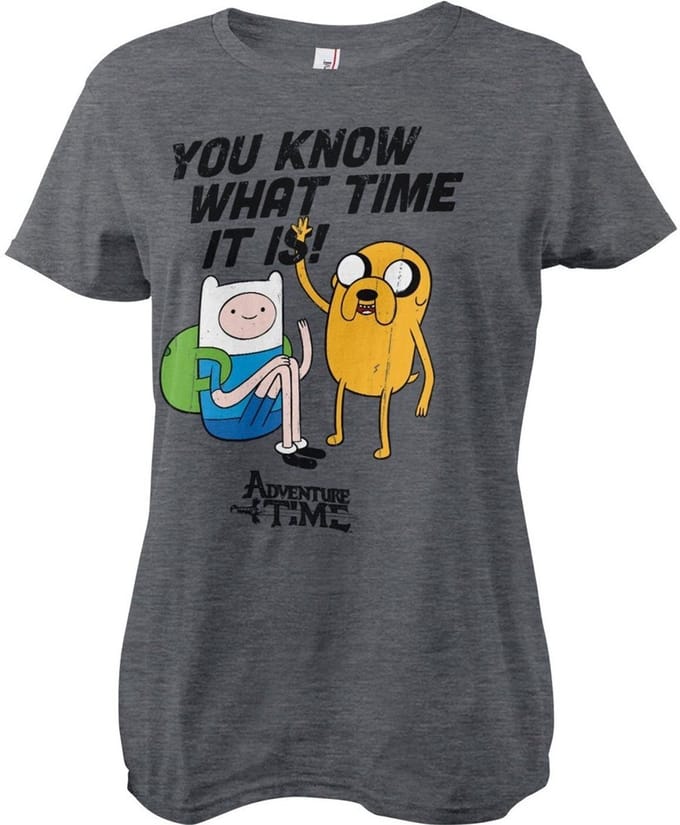 It'S Adventure Time Girly Tee dames-T-shirt Dark/Heather